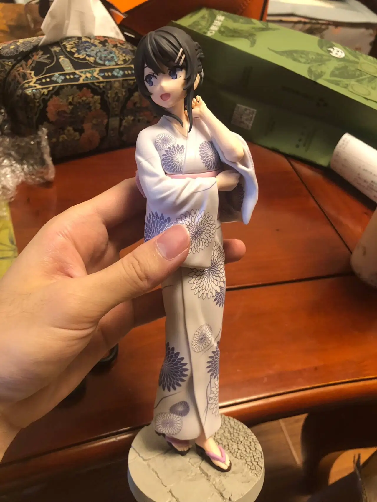 ฟิกเกอร์อนิเมะ Rascal Does Not Dream Of Bunny Girl Senpai ตัวละครมาย ซากุราชิมะ ชุดกิโมโน ลูมินาสต้า ของสะสม