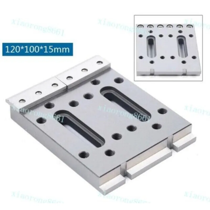 M8 CNC Wire EDM Fixture Board Stainless Jig Tool 120x100X15mm Fit Leveling & Clamping