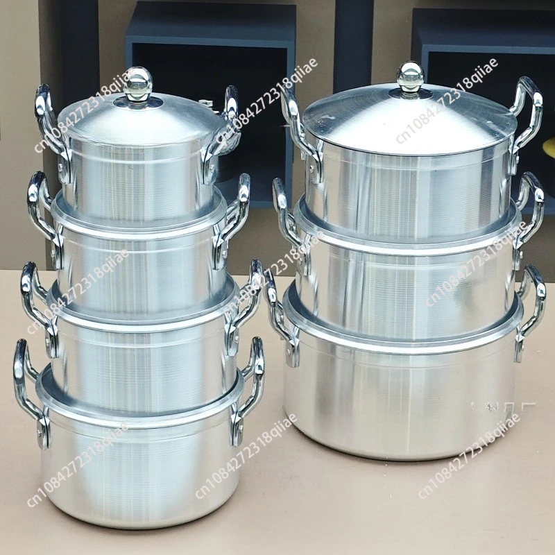 for 6-Piece Aluminum Pot 19-36 Cm Soup Pot Die-casting Casserole Forged Kitchen Pot Cookware Set