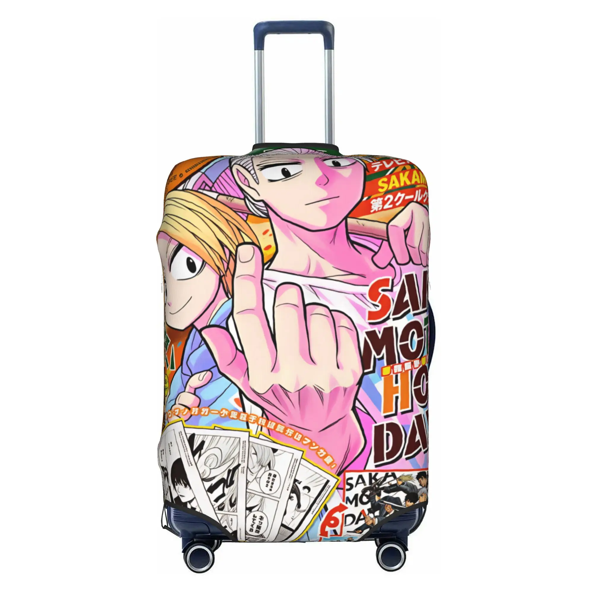 Anime S-Sakamotos D-Dayss Luggage Cover Protector Funny  Travel Suitcase Covers for 18-32 Inch
