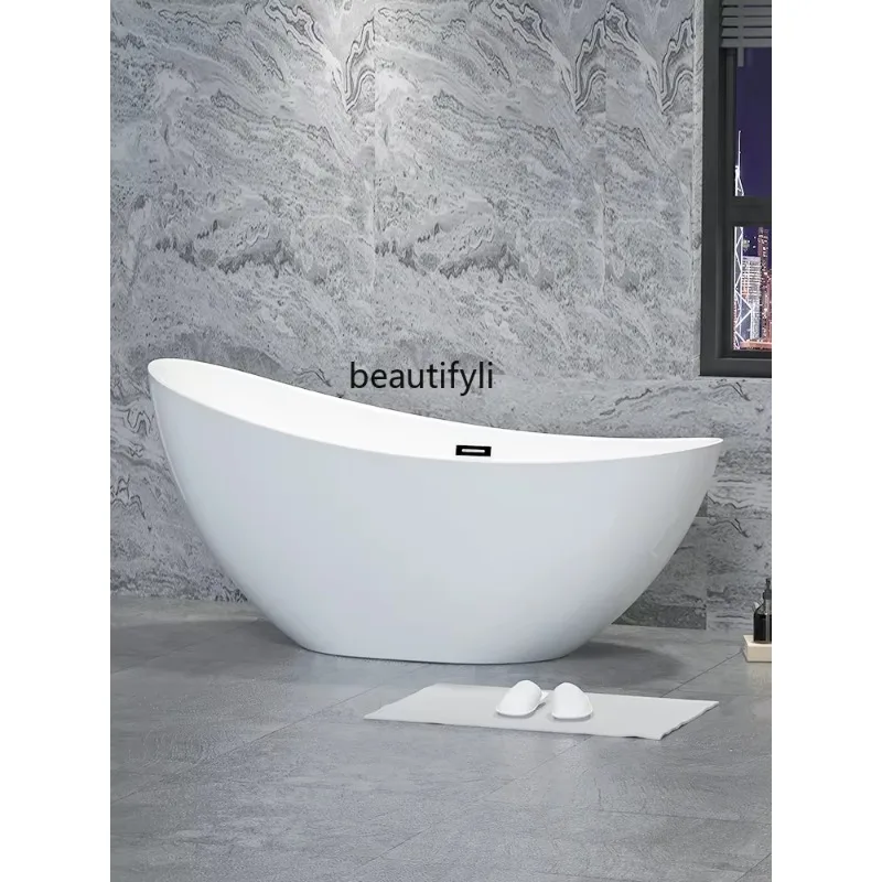 New Light Luxury Acrylic Imperial Concubine Large Bathtub Home Adult Hotel Simple Independent Integrated Bathtub