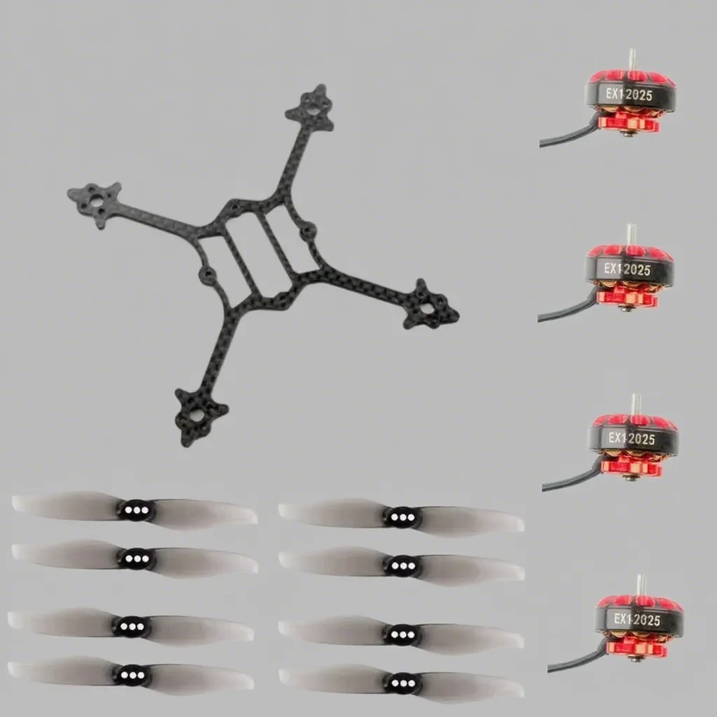 

HappyModel Crux3 3inch Frame Kit with 4PCS EX1202.5 KV6400 / 8000KV / 11500KV Motor 4Pairs Gemfan 3018 1.5mm Propeller