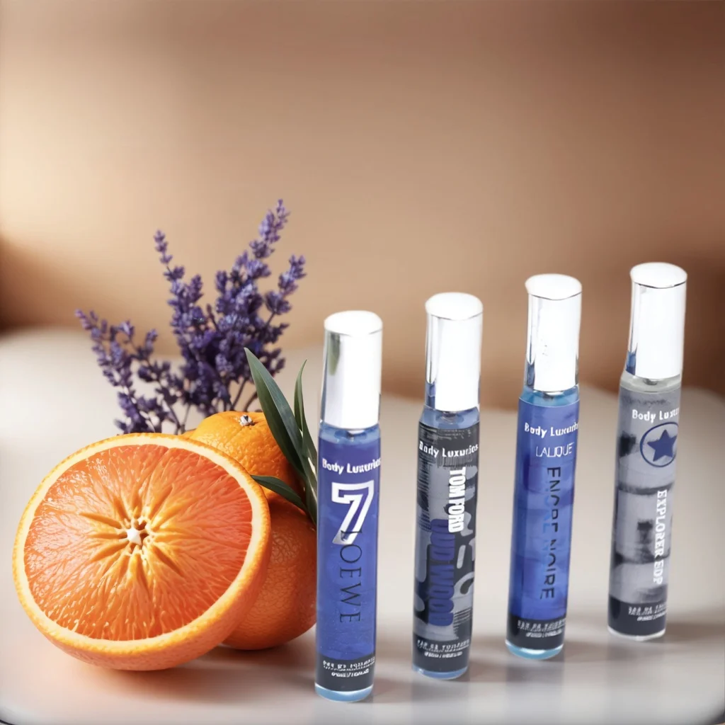مجموعة عطور الهالوين (4*20 مل) عطور صغيرة سرية للسفر مجموعة هدايا بخاخ قنبلة، عارية وجرة، روائح متنوعة