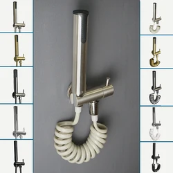 Brass Bidet Single Cold Water Tap Handheld Bidet Spray Shower Set Toilet 3 Functions Shattaf Sprayer Douche Hygienic Shower