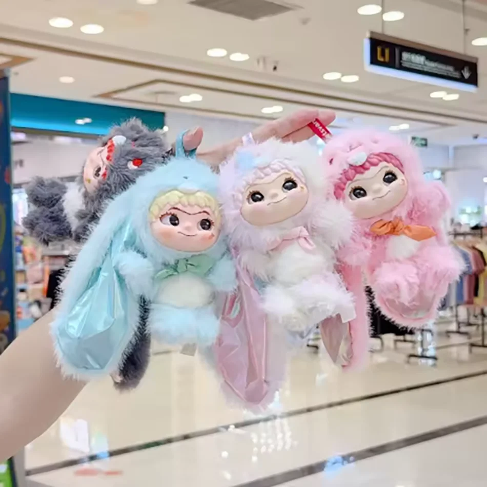 Nieuwe trendy blind boxes Schattige Wakuku Party Tweede Generatie Pluche Pop Mystery Box Auto Huisdecoratie Speelgoed voor Kinderen