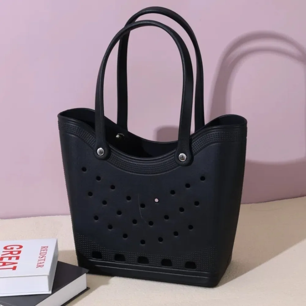 

Summer Style Large Capacity Women Fashion Handbag Basket Waterproof Beach Storage Bag Minimalist EVA Outdoor Tote Bag Sports