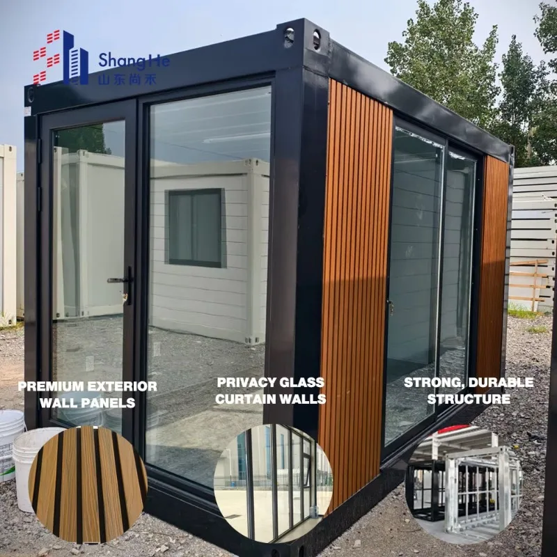 【Factory】Golden Supplier High Quality 10ft 20ft 3 Bedroom Tiny Housing Prefabricated Flat Pack Garden Modular Office Container H