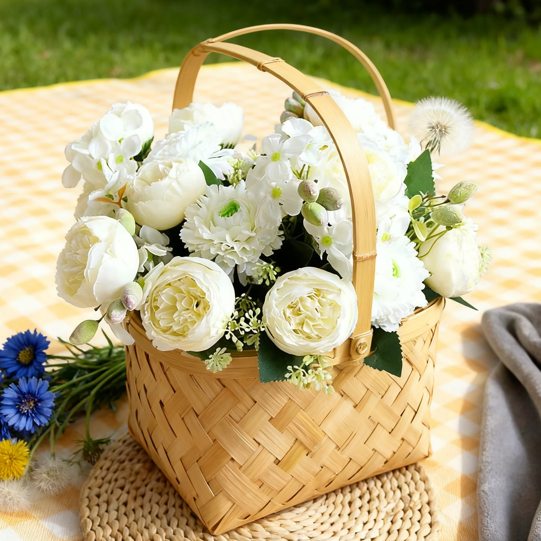 

Artificial Flowers Venus Rose Valentine's Wedding Brial Bouquet Silk Rose Vase Home Room Decora Garden Gifts Fake Plants Garland