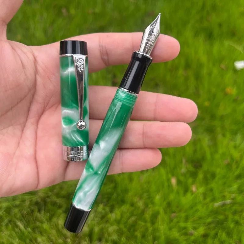 

New Sale Jinhao Fountain Pen No.6 Schmidt Tip 0.5F M Classic Resin Business Signature Pen Luxury Writing Students Gift Ink Pen