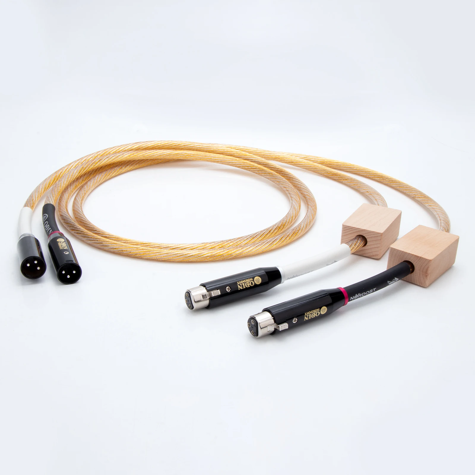 Gold Nordost ODIN 2-audiokabel HIFI XLR naar XLR gebalanceerde lijn Audiofiele kwaliteit Versterker mix mixer Interconnect-draad