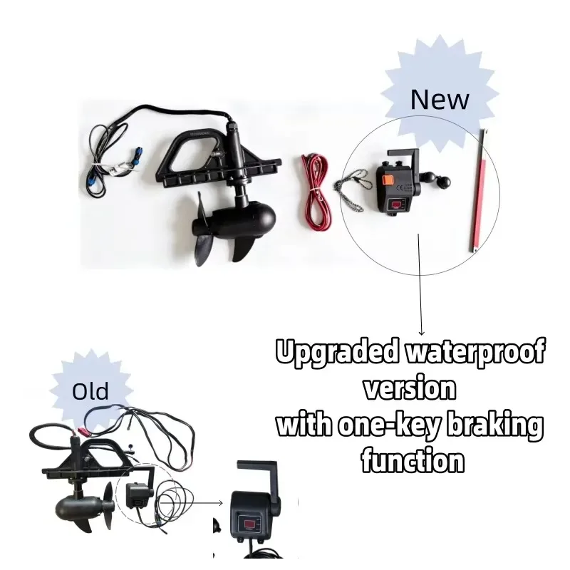 Hot Sale China Factory New Upgraded Waterproof Brushless Hybrid Trolling Motor with One-Key Braking, Kayak Engine for Fin
