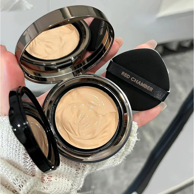 RED CHAMBER Air Cushion Foundation Nourishing with A Light Sensation Moisturizing Anti-Dullness Long-lasting Makeup Cosmetics