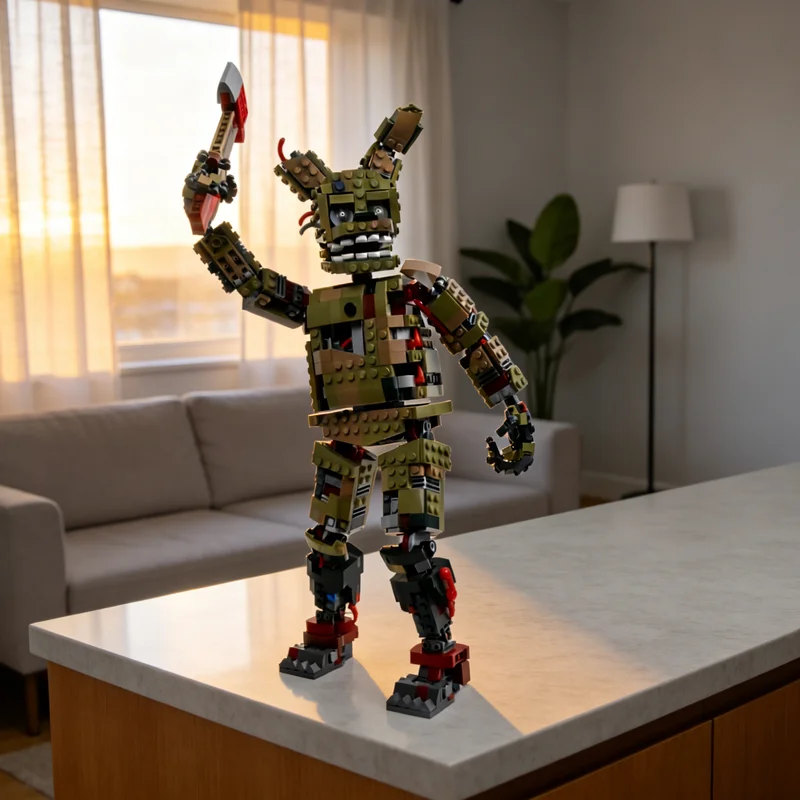 1123 pièces MOC Springtrap Games Modèle de construction en briques Cadeaux de Noël Jouet Idée créative DIY Éducation Assemblage Briques