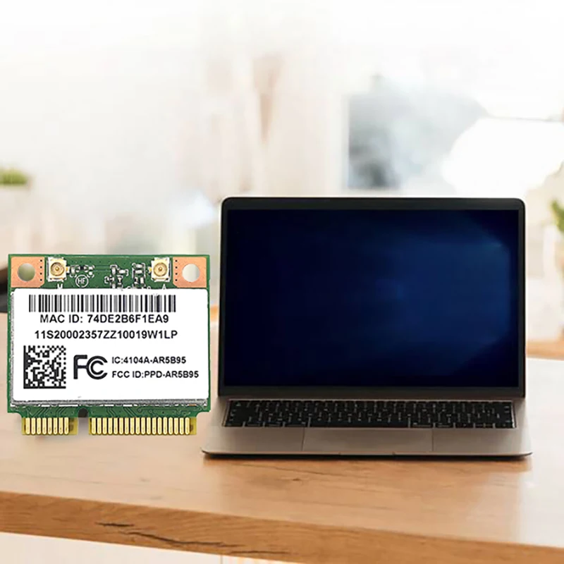 Carte réseau sans fil intégrée, Lenovo Zsuspec, Y460, G470, Z470, Z560, Apple AR5B95, 2.4G, 150Mbps, MINI Stérilisation PCIE, 11N, Noir