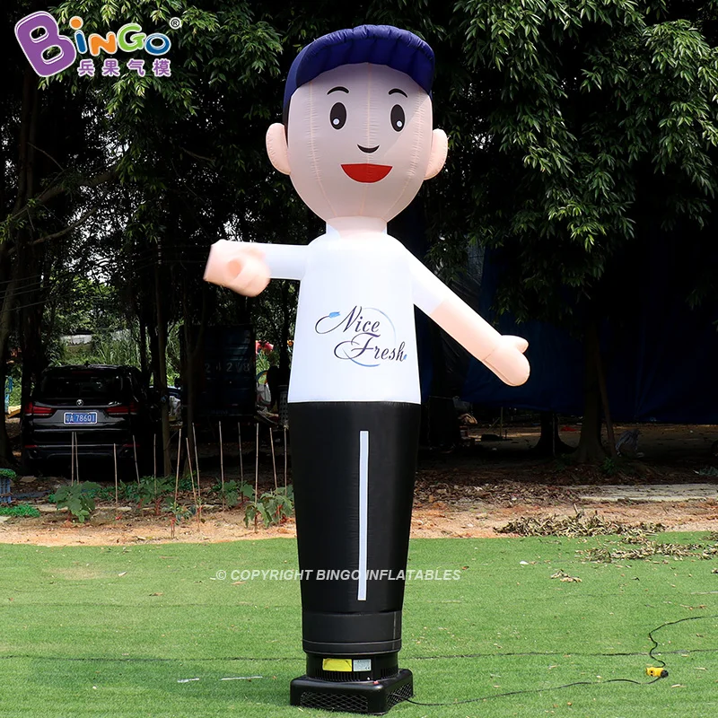 Personalized 2.7mH Inflatable Waving Air Dancer For Advertising Decoration / 9ft Tall Sky Dancer Balloon Toy Tube Man