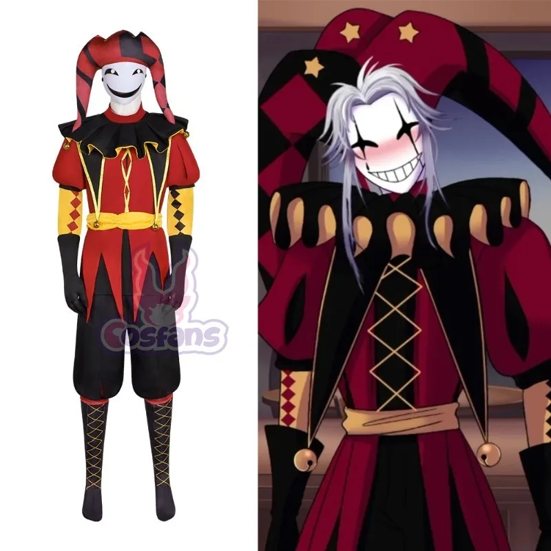 

In Stock The Freak Circus Pierrot Clown Full Set Cosplay Costume Halloween The Freak Circus Pierrot Clown Set Cosplay Costume