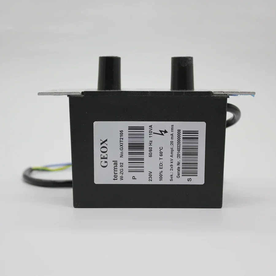 Transformer W ZG 02/V'.   With Cable For Weishaupt oil burner Sek.: 2X7KV 230V, 50/60Hz 20mA 100% ED