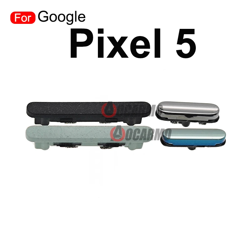 Green Black For Google Pixel 5 6 Pro Volume Up Down Power On Off Side Key Button Replacement Parts