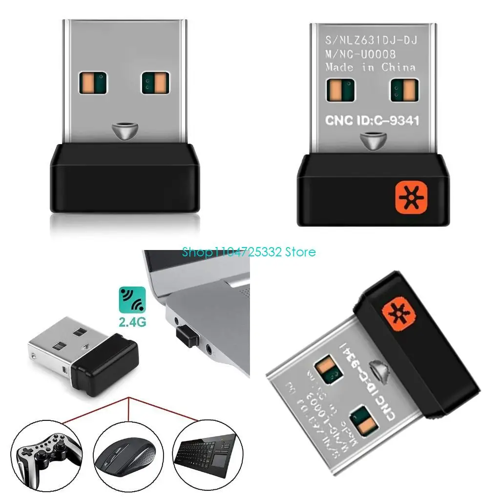 

P5EA Беспроводной USB-адаптер 2,4 ГГц USB-адаптер для объединения мыши и клавиатуры
