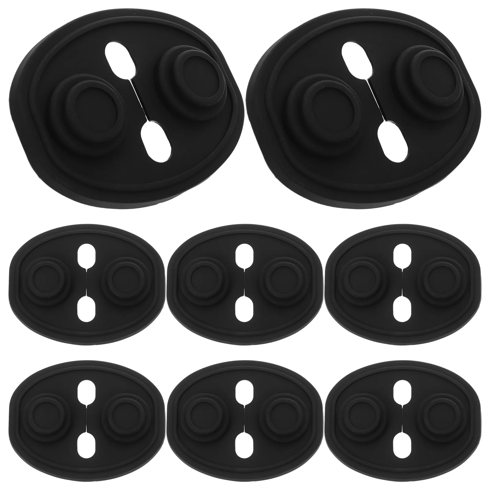 

8pcs Car Door Lock Protective Cover Silicone Adhesive Door Latch Guard For Vehicle Silent Stopper Auto Interior