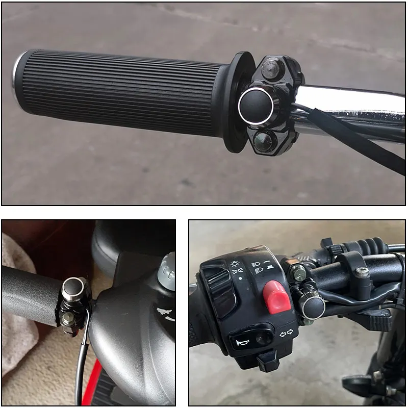 7/8 "22 مللي متر دراجة نارية المقود جبل التبديل زر المصباح الضباب ضوء الإغلاق عمل ON OFF التبديل للدراجات النارية ATV الترابية دراجة #6