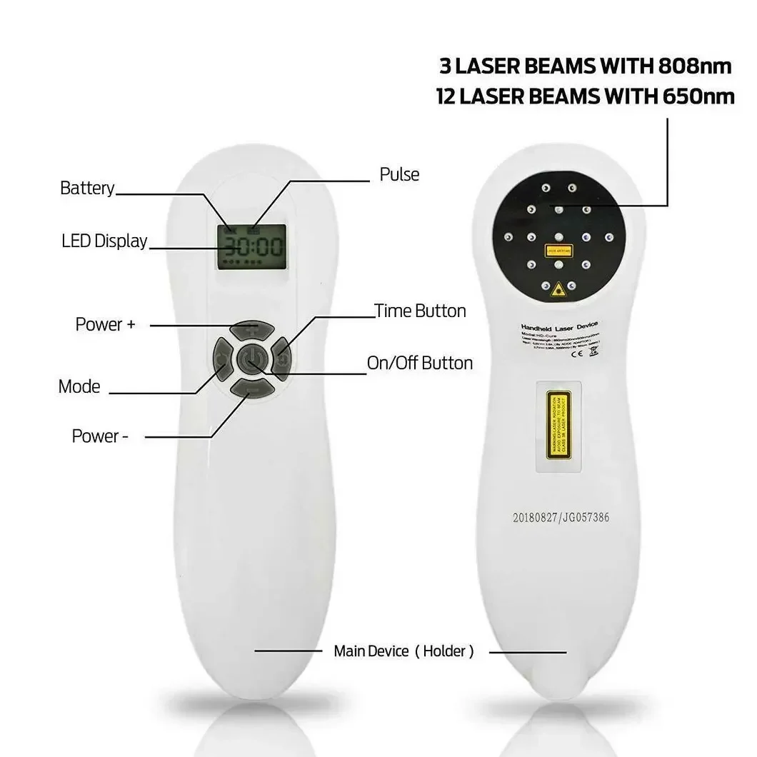 Physical therapy equipments 808nm Handheld lllt pain relief . acupuncture pain therapy device