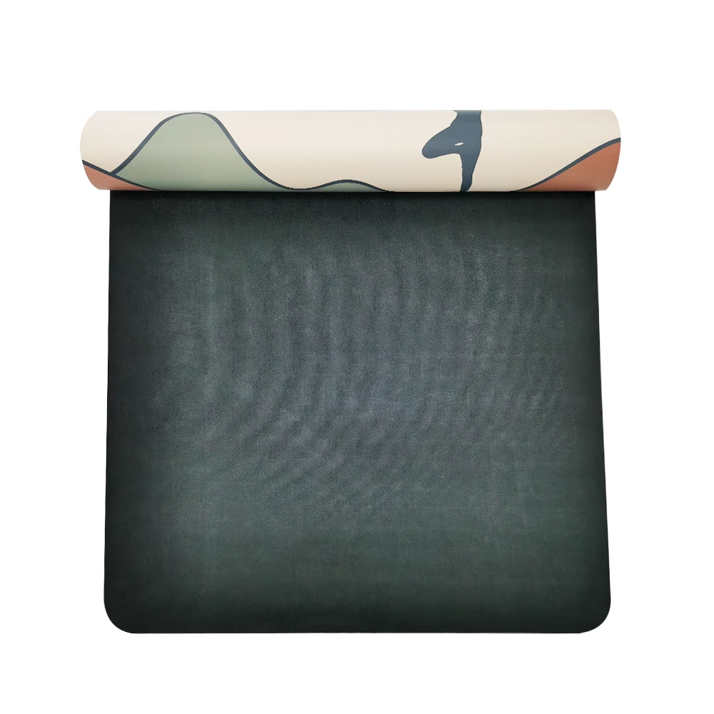 صديقة للبيئة اليوغا حصيرة أعلى جودة اضافية سميكة في الهواء الطلق اللون بو الجلود المطاط اليوغا مجموعة حصيرة مع طباعة الأشعة فوق البنفسجية 11