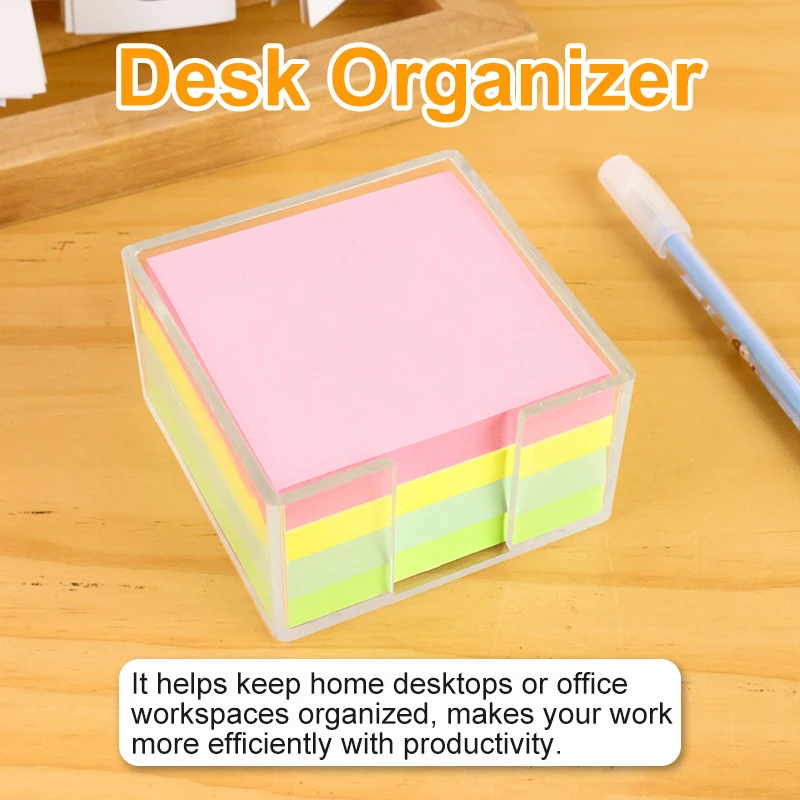 Acrylic Sticky Note Holder Clear Acrylic Notepad Holder Memo Note Dispenser Notepad Holder For Home Office Desk Organizer