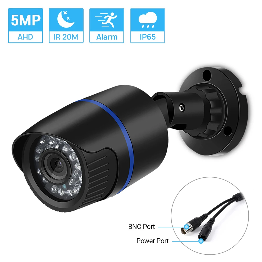 

AHD CCTV Camera 1080P 720P 5MP Optioanl High Resolution Waterproof Outdoor Camera IR Nightvision Home Surveillance Camera