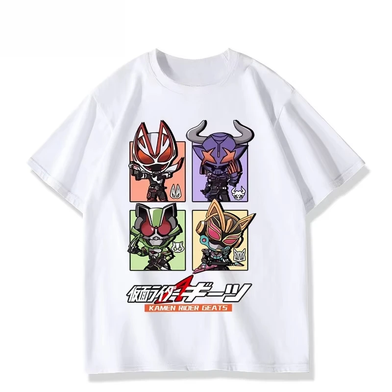 

Kamen Rider Extreme Fox Geats Anime Surrounding Ba Niu Same футболка с короткими рукавами для мужчин и женщин летняя уличная одежда