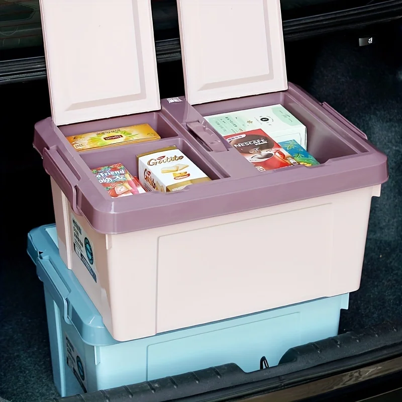 

Select the car storage box plastic extra-large thickened trunk compartment storage box clothes sundries finishing box