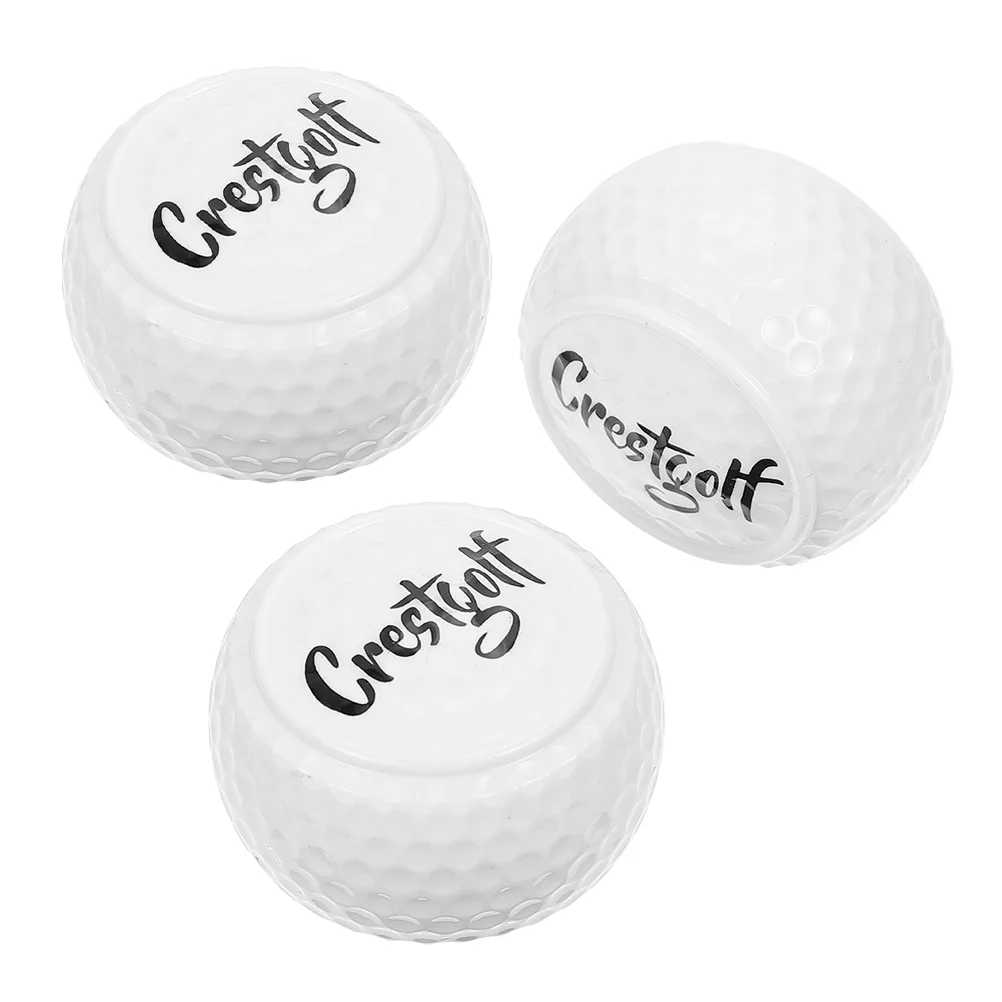 3 Pcs Golf Putting Ball Practice Training Balls White Funny for Men Soft Indoor Miss