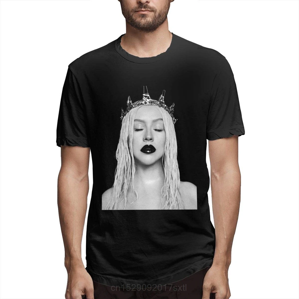 YumeeTshirt Mans Christina Aguilera for Liberation Gorgeous Tees  Casual Short Sleeve T shirt Novelty