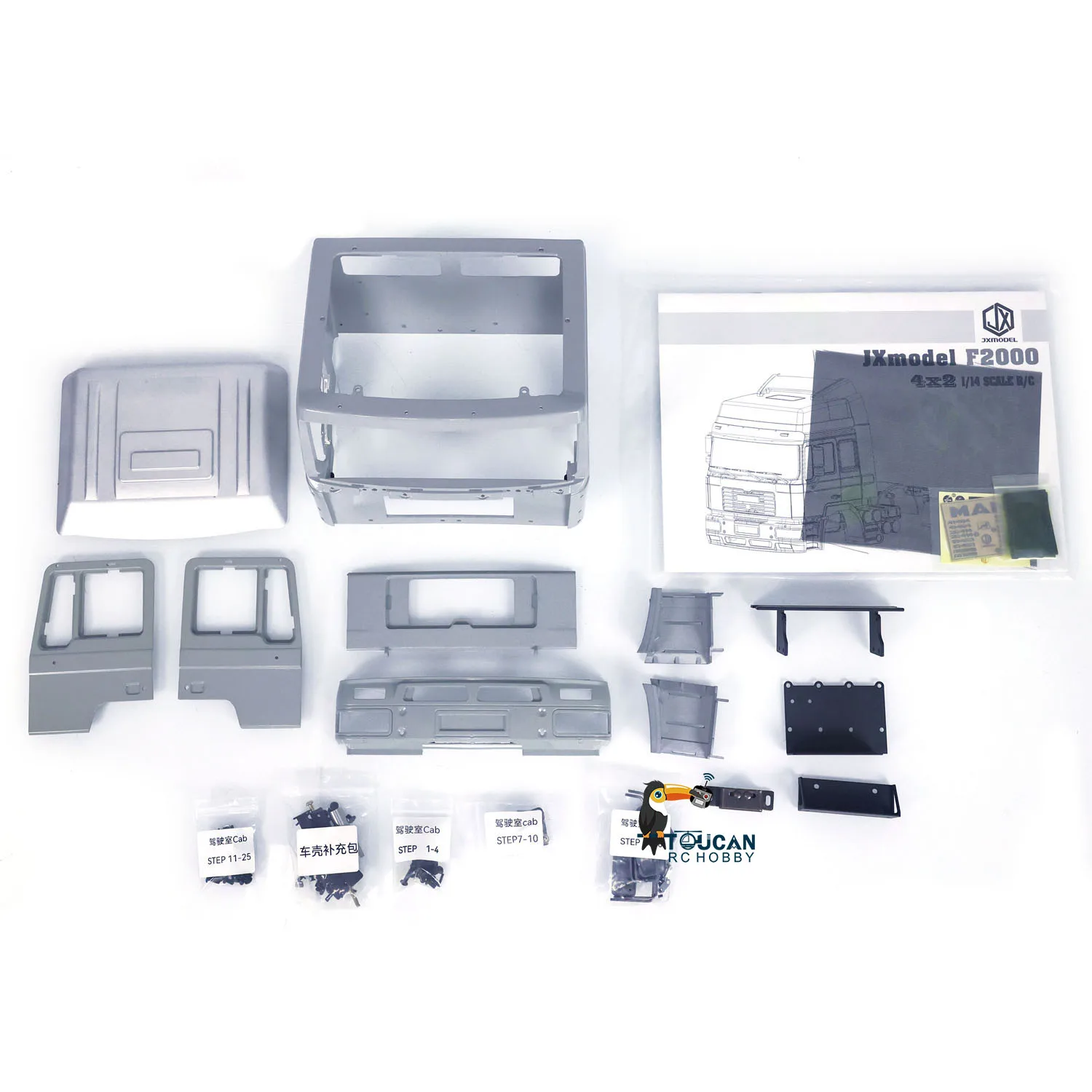 6*4 RCメタル油圧式1/14スキップローダートラックVL18U F2000スイングアーム搭載車モデル未組み立て未塗装玩具キットTH22707