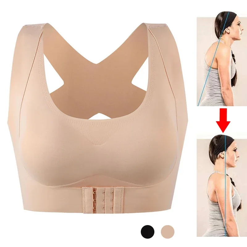 Posture Correction Bras Underwear Women Prevent Hunchback Bra Push Up Brassiere Shockproof Sports Fitness Vest Lingerie Tank