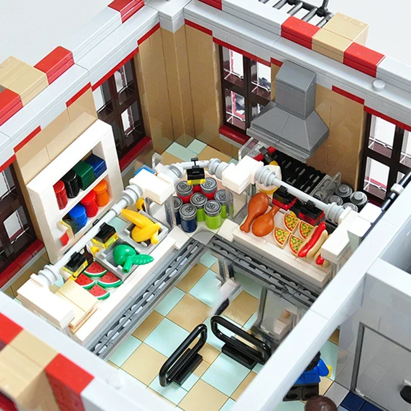 City Street View รุ่น Moc อาคารอิฐขนาดใหญ่ Skyscraper เทคโนโลยี Modular Blocks ของขวัญของเล่นคริสต์มาส DIY ชุดประกอบ