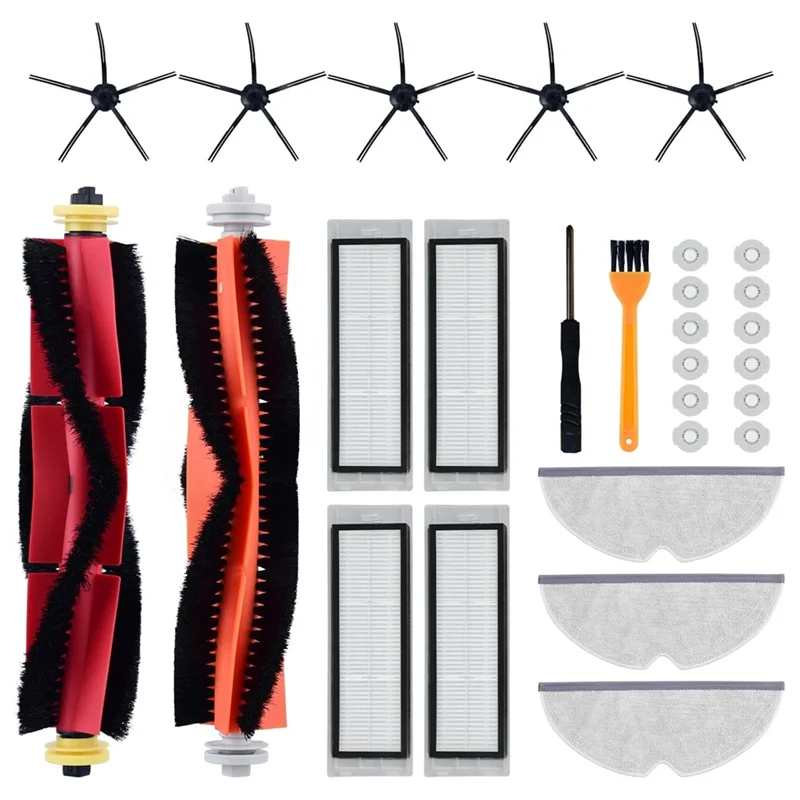LECKL-Für Xiaomi Roborock S5 Max S6 Max S6 Pure S6 Maxv S4 S5 S6 S50 S55 S60 S65 E4 E20 E25 E35 Hauptseite Pinsel Filter Mops