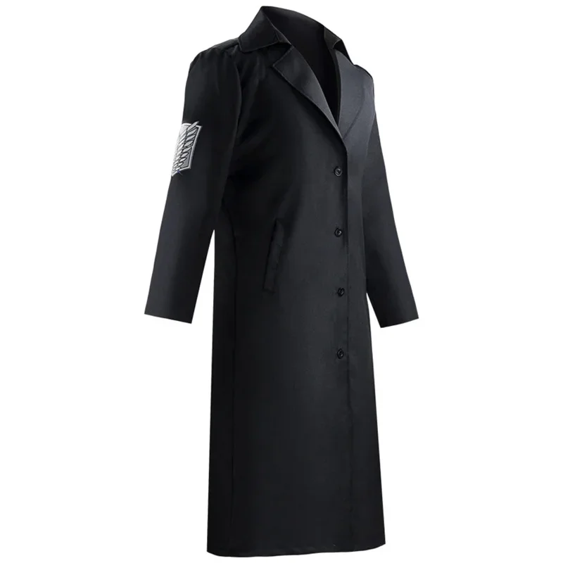 Cosxin Anime Attack on Titan Cosplay Cloak Coat Shingeki no Kyojin Rivaille Mikasa Eren Jacket Long Trench Coat Halloween Costum