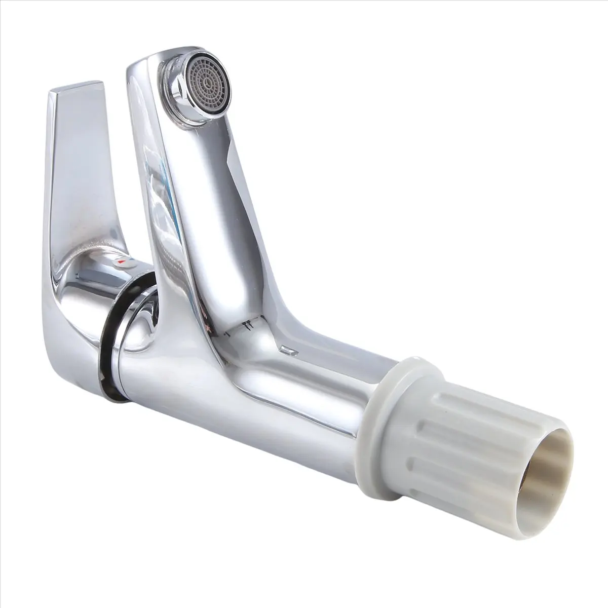 

A24I Bathroom Basin Faucet Chrome Single Handle Single Hole Deck Mounted Mixer Tap Kitchen Sink Hot Cold Taps