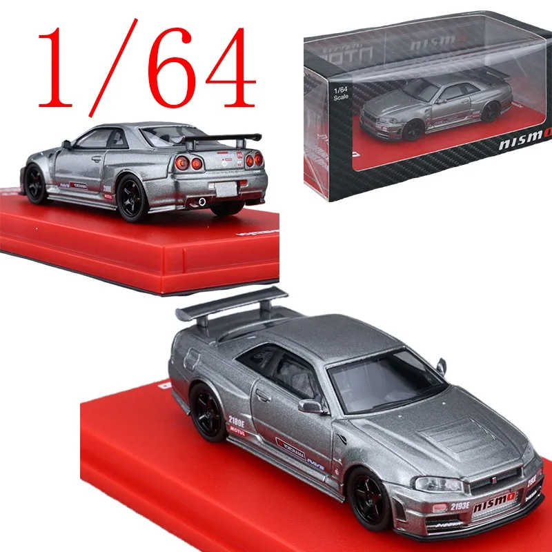 

KS Diecast 1/64 Scale Nissan Alloy Model Cars Nissan GT-R NISMO BNR34 CRS MOTN Play Vehicles Toys for Boys Gift Original Box