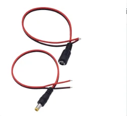 5Pcs 10Pcs 5.5x2.1mm Male Female Plug 12V DC Power Pigtail Cable Jack for CCTV Camera Connector Tail Extension 24V DC Wire