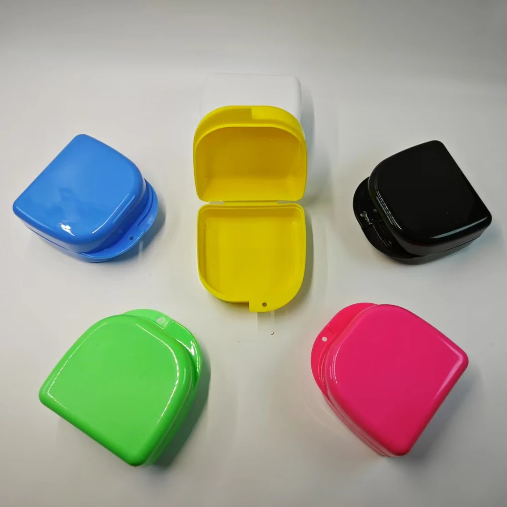 30Pcs Denture Large Retainer Case Tray Box Dental Orthodontic Braces  Dental Denture Box False Teeth Protective Case