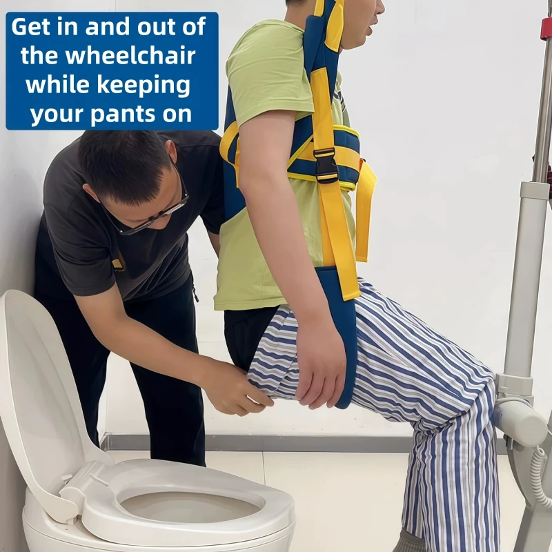 Body Lift Transfer Sling, Secure Patient Moving Harness for Caregiver Assisted Transfer