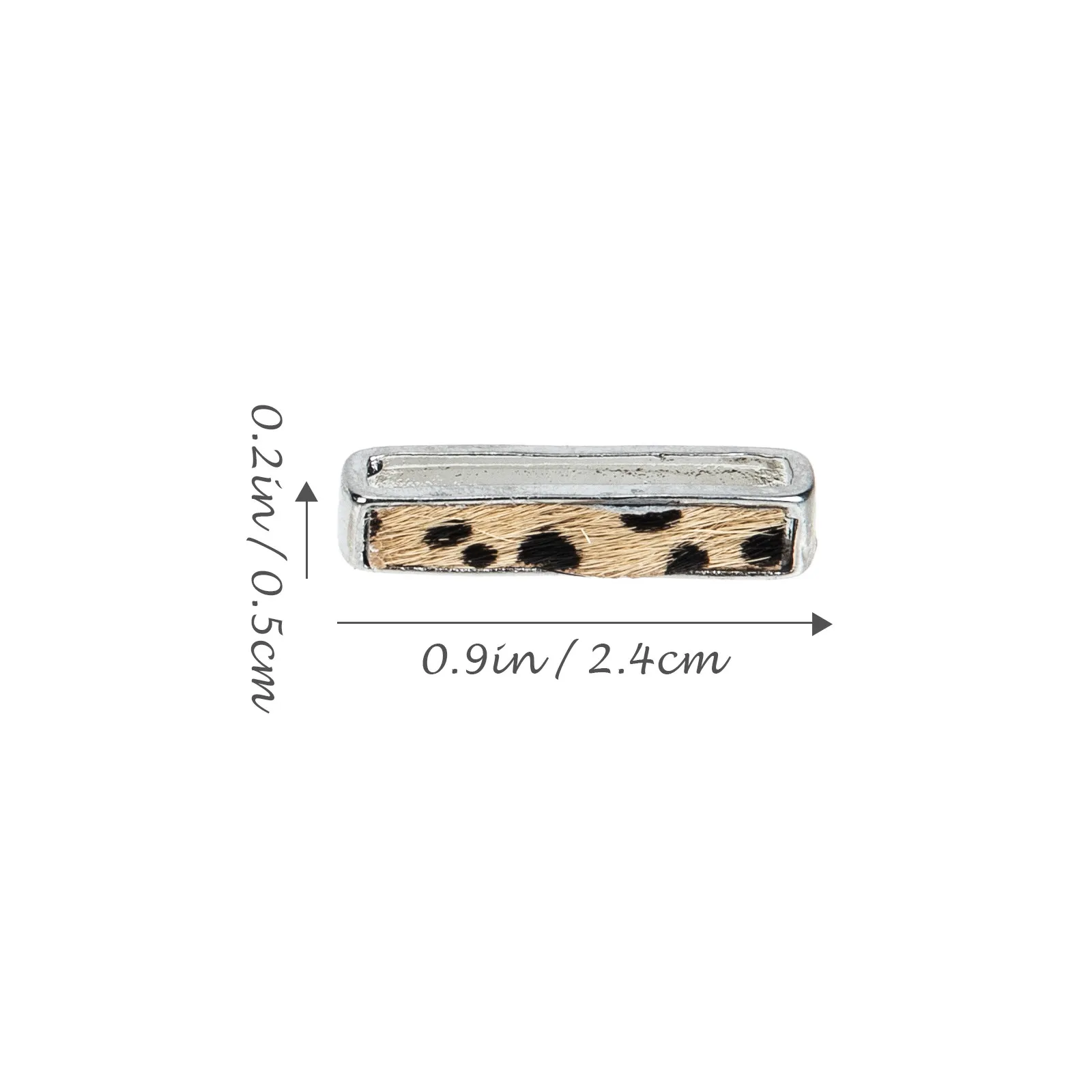2Sets Watchband Decorative Rings Sturdy Silicone Band Loops Unique Watch Charms Leopard-Print Watchband Decor Luxury Finish