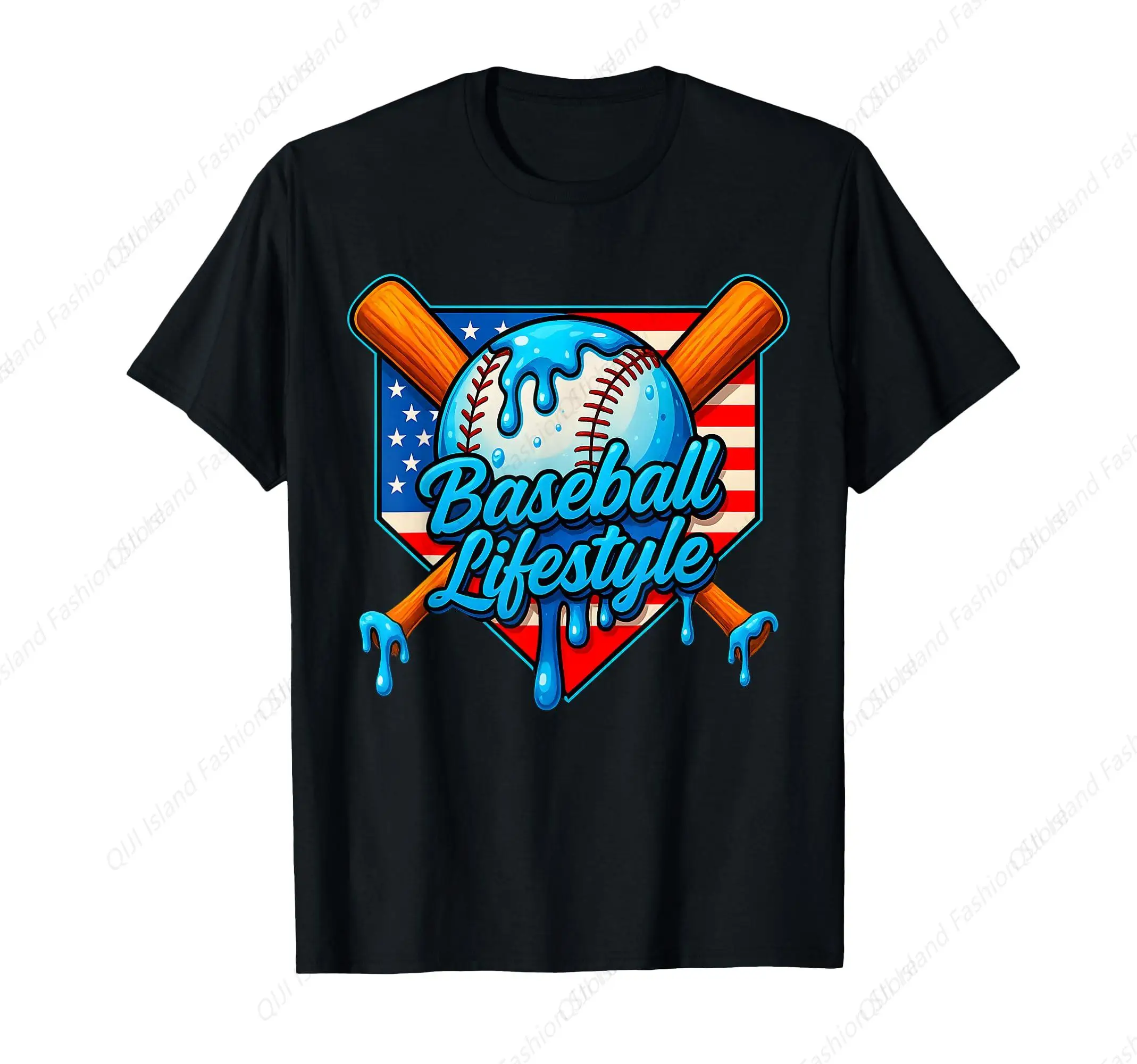 

Baseball Lifestyle Apparel Youth Baseball Drip Ice Cream T-Shirt