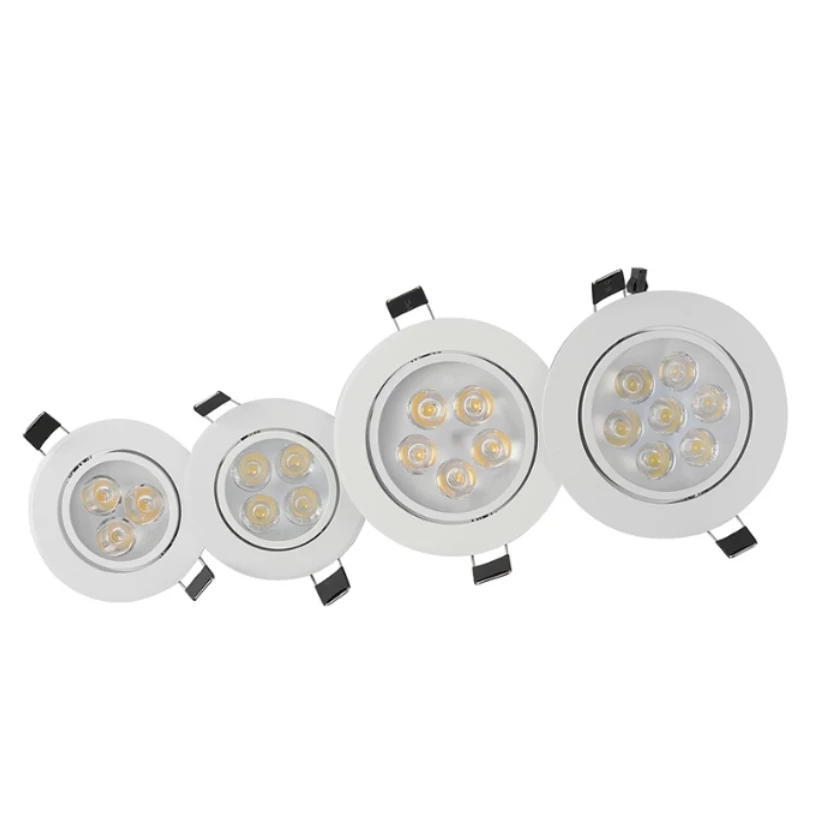 

Round dimmable downlight 3W/4W/5W/7W/9W/12W/18W LED ceiling spotlight embedded high-power ceiling spotlight ac85-265V