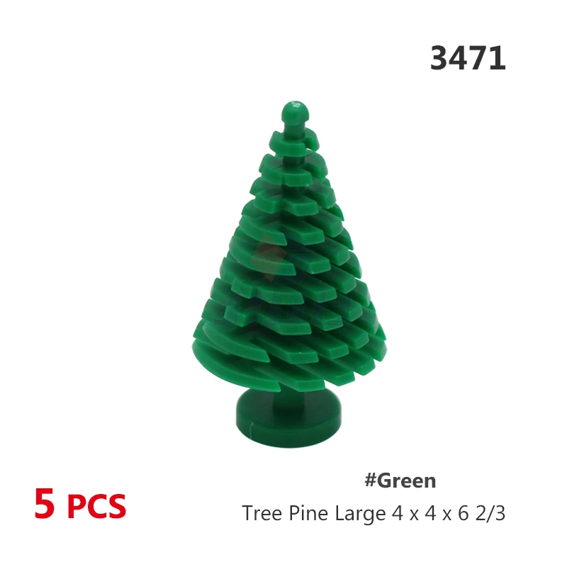 Stadt Pflanze Baum Zubehör Bausteine Dschungel Garten Teile Stamm Blatt Kiefer Zypresse Palm MOC Ziegel Spielzeug 6148 2435 3471 3778