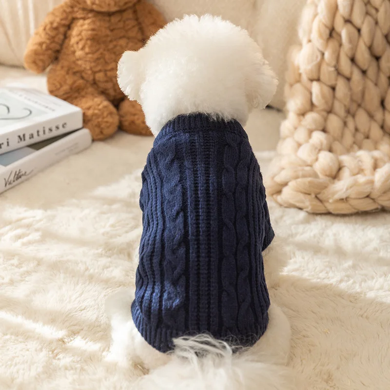 Dog Clothes for Small Dogs Christmas Pet Sweater Dog Warm Winter Jacket Fleece Dog Coat Dog Knitted Sweater Chihuahua Costume