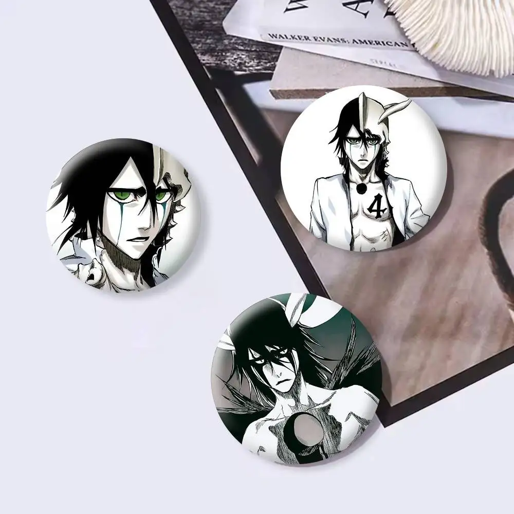 B-BLEACH U-Ulquiorra Cifer Button Pins Backpack Clothing Decor Brooch Badge Jewelry Gifts for Kids