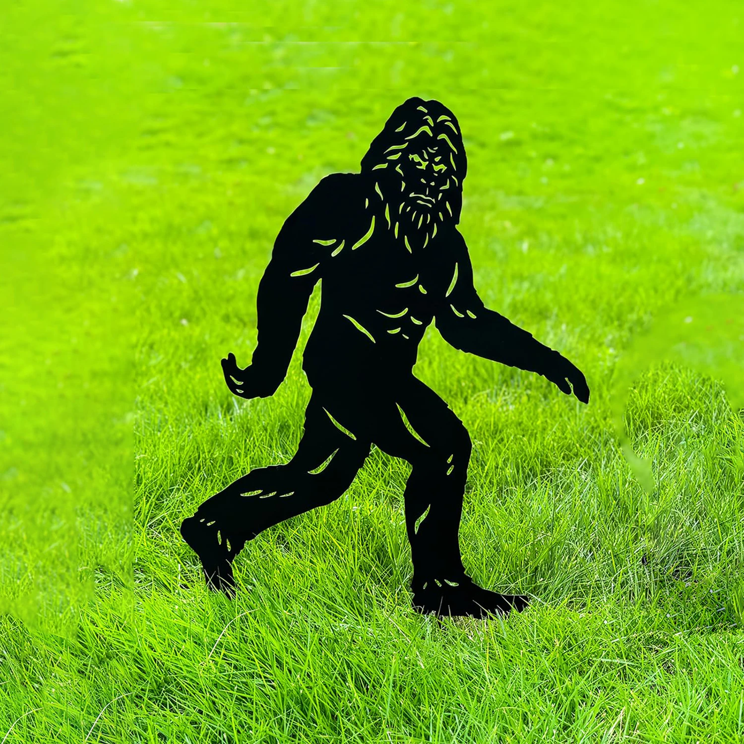 Bigfoot Metal Outdoor Decor Big Foot Sasquatch Gifts for Men/Women Bigfoot Silhouette Statues for Yard Art